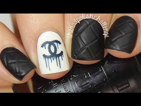 Easy Chanel Designer Nail Art DIY 